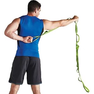 Gaiam Restore Multi-Grip Stretch Strap, Green